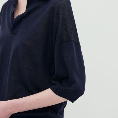 リネンコットン スキッパープルオーバー | TOMORROWLAND .B (Women