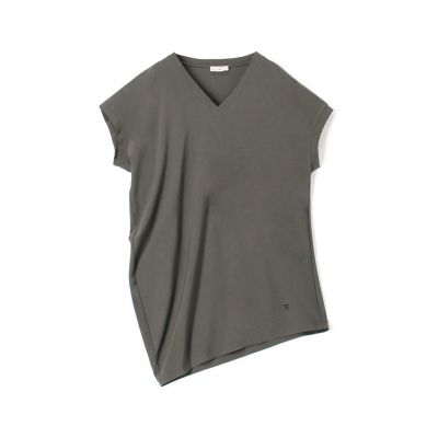 TOMORROWLAND.B (Women)/トゥモローランド ビー コットンレーヨン アシンメトリートップ 17チャコールグレー トップス【三越伊勢丹/公式】