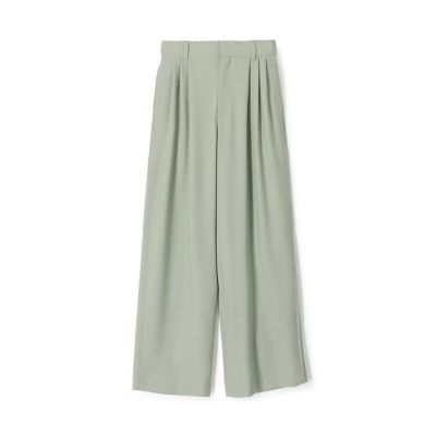＜TOMORROWLAND .B (Women)＞ＴＯＭＯＲＲＯＷＬＡＮＤ　．Ｂ　ウォッシャブルウール　タックパンツ