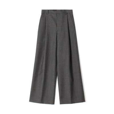 ＜TOMORROWLAND .B (Women)＞ＴＯＭＯＲＲＯＷＬＡＮＤ　．Ｂ　ウールシャークスキン　セミワイドパンツ