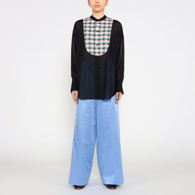 TOMORROWLAND B』コットンカシミヤツイルワイドパンツ