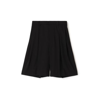 TOMORROWLAND.B (Women)/トゥモローランド ビー ピュアウールツイル 2タックハーフパンツ 19ブラック ショートパンツ【三越伊勢丹/公式】