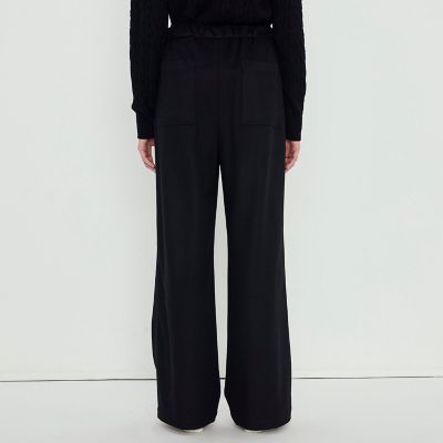 ウールカシミヤビーバー 2タックドローストリングパンツ