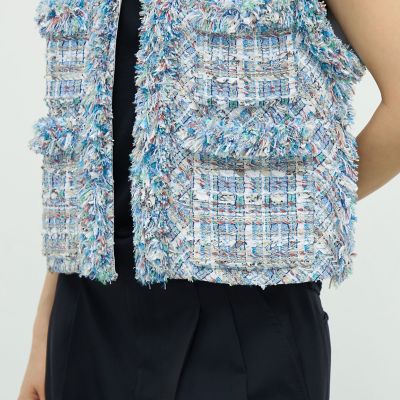 ミックスツイード ショートジレ | TOMORROWLAND .B (Women