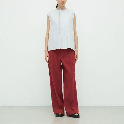ＴＯＭＯＲＲＯＷＬＡＮＤ　．Ｂ　リネンコットンツイル　ダブルフェイスジレ