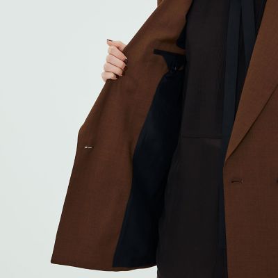 ピュアウールツイル ダブルブレストジャケット | TOMORROWLAND .B