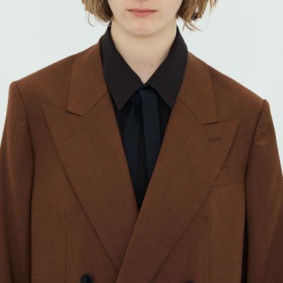 ピュアウールツイル ダブルブレストジャケット | TOMORROWLAND .B