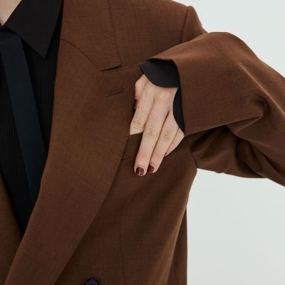 ピュアウールツイル ダブルブレストジャケット | TOMORROWLAND .B