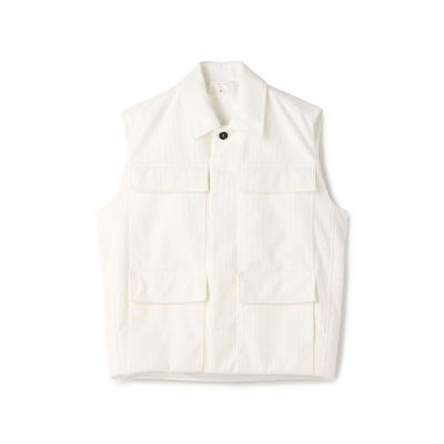 TOMORROWLAND.B (Women)/トゥモローランド ビー コットンコーデュロイ キャップスリーブジレ 11ホワイト コート・ジャケット【三越伊勢丹/公式】