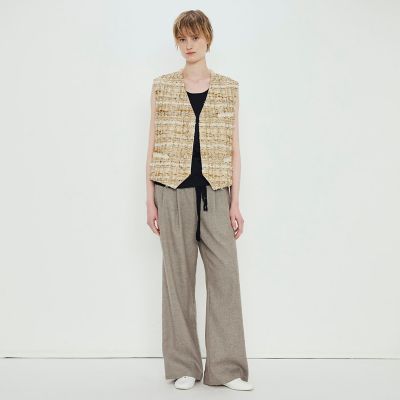 GOLD TWEED ショートジレ | TOMORROWLAND .B (Women