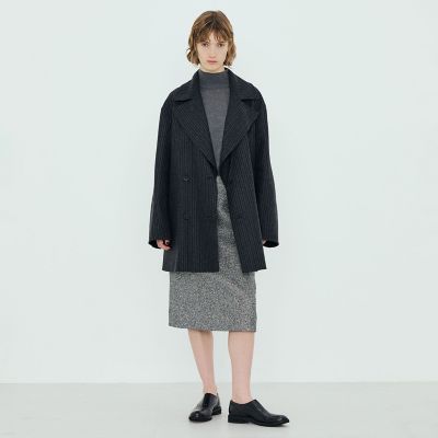 送料無料】ウールダブルフェイス ピーコート | TOMORROWLAND .B