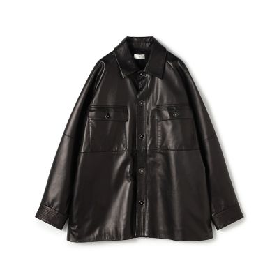 ラムレザー オーバーサイズジャケット | TOMORROWLAND .B (Women