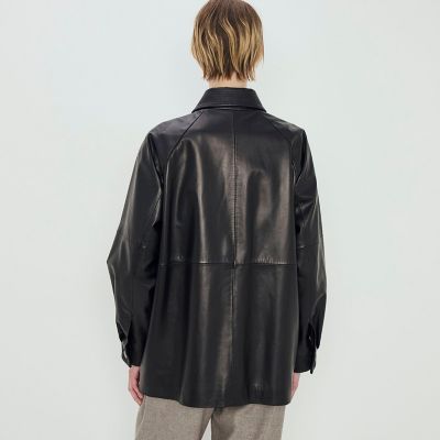 ラムレザー オーバーサイズジャケット | TOMORROWLAND .B (Women