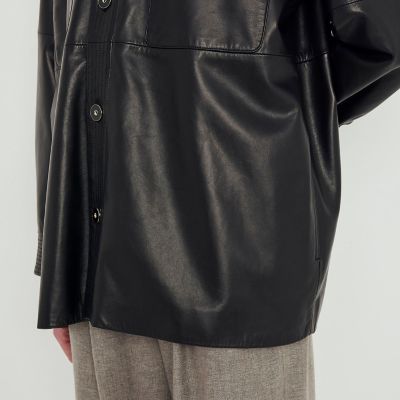 ラムレザー オーバーサイズジャケット | TOMORROWLAND .B (Women