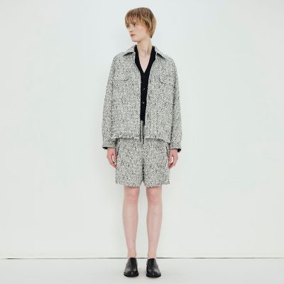 モノトーンツイード オーバーサイズカバーオール | TOMORROWLAND .B