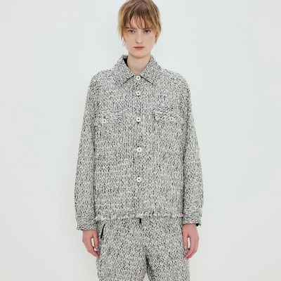 モノトーンツイード オーバーサイズカバーオール | TOMORROWLAND .B