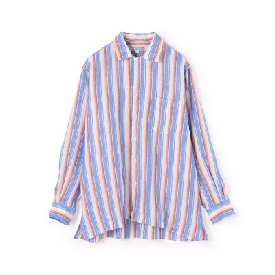 【別注】ＩＮＤＩＶＩＤＵＡＬＩＺＥＤ　ＳＨＩＲＴＳ　リネン　キャンプカラーシャツ