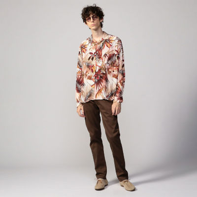 ＜TOMORROWLAND (Men)＞【別注】ｍ’ｓ　ｂｒａｑｕｅ×ＴＯＭＯＲＲＯＷＬＡＮＤ　ビンテージファブリック　オープンカラーシャツ