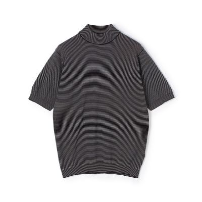 別注】ＪＯＨＮ ＳＭＥＤＬＥＹ コットンボーダー モックネックプル