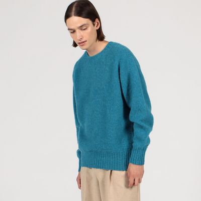 別注】Harley of Scotland ウール クルーネックプル