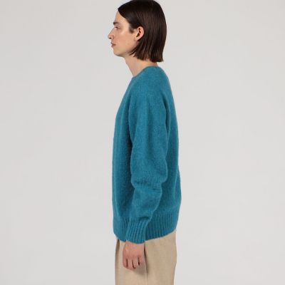 ✨美品✨イレーヴ クルーネックウールプルオーバー縮絨 近年モデル 別注】Harley of Scotland ウール クルーネックプル