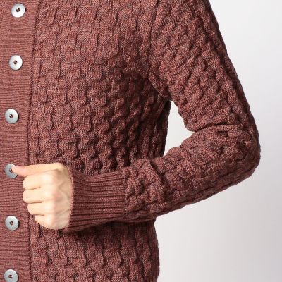 S.N.S. Herning ウールカーディガン M ブラウン S．N．S HERNING ウール ニットジャケット | TOMORROWLAND