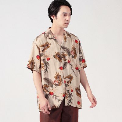 ＴＷＯ　ＰＡＬＭＳ　レーヨン　アロハシャツ