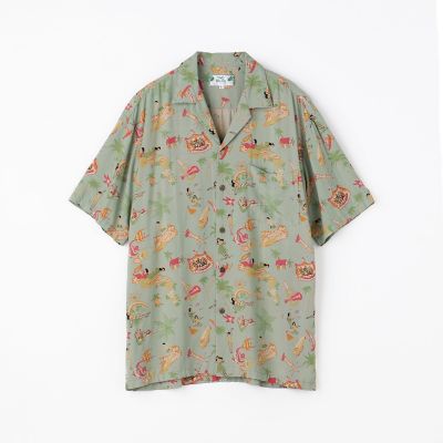 ＴＷＯ　ＰＡＬＭＳ　レーヨン　アロハシャツ