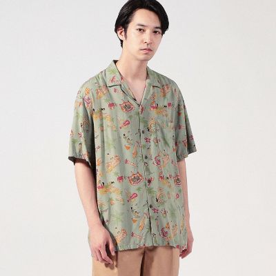 ＴＷＯ　ＰＡＬＭＳ　レーヨン　アロハシャツ