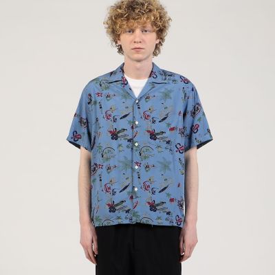 【別注】ＴＷＯ　ＰＡＬＭＳ　レーヨン　アロハシャツ