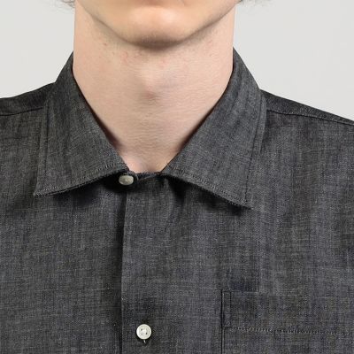 【別注】ＩＮＤＩＶＩＤＵＡＬＩＺＥＤ　ＳＨＩＲＴＳ　コットンシャンブレー　キャンプカラーシャツ