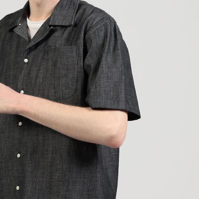 【別注】ＩＮＤＩＶＩＤＵＡＬＩＺＥＤ　ＳＨＩＲＴＳ　コットンシャンブレー　キャンプカラーシャツ