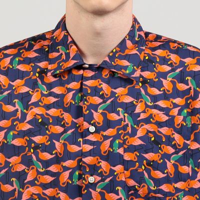 【別注】ＩＮＤＩＶＩＺＵＡＬＩＺＥＤ　ＳＨＩＲＴＳ　コットン　キャンプカラーシャツ