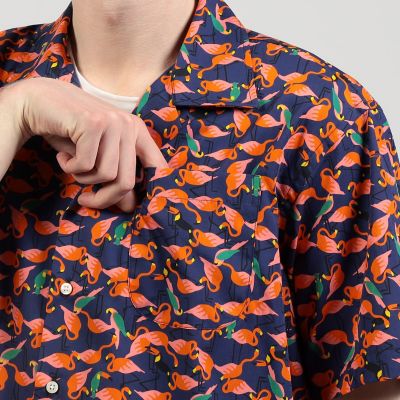 【別注】ＩＮＤＩＶＩＺＵＡＬＩＺＥＤ　ＳＨＩＲＴＳ　コットン　キャンプカラーシャツ