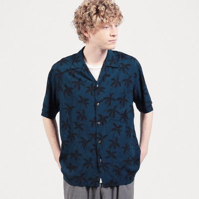 【別注】ＴＷＯ　ＰＡＬＭＳ　レーヨン　アロハシャツ