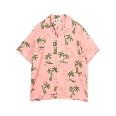 【別注】ＴＷＯ　ＰＡＬＭＳ　レーヨン　アロハシャツ