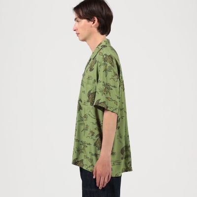 【別注】ＴＷＯ　ＰＡＬＭＳ　レーヨン　アロハシャツ