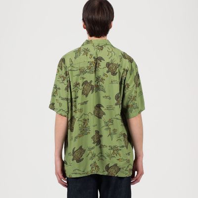 【別注】ＴＷＯ　ＰＡＬＭＳ　レーヨン　アロハシャツ