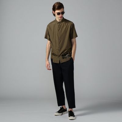 kolor 半袖シャツ グレー ≪Oggi9月号掲載≫ リランチェストレッチ グレー 半袖シャツ