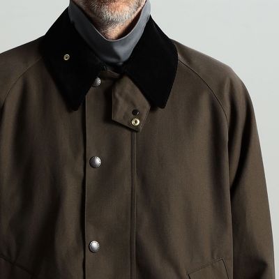 【別注】Ｂａｒｂｏｕｒ×ＴＯＭＯＲＲＯＷＬＡＮＤ　ＴＲＡＮＳＰＯＲＴ　ウールコットンツイル　ショートブルゾン