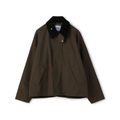 別注】Ｂａｒｂｏｕｒ×ＴＯＭＯＲＲＯＷＬＡＮＤ ＴＲＡＮＳＰＯＲＴ ウールコットンツイル ショートブルゾン | TOMORROWLAND (Men)/ トゥモローランド | 三越伊勢丹オンラインストア・通販【公式】