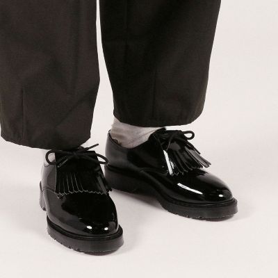 ＳＯＬＯＶＡＩＲ×ＴＯＭＯＲＲＯＷＬＡＮＤ　パテントレザー　ギブソンシューズ
