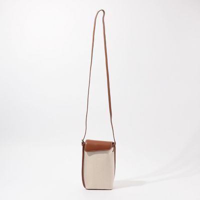 Ｔｈｅ　ｄｉｌｅｔｔａｎｔｅ　コットンキャンバス×レザー　サコッシュ