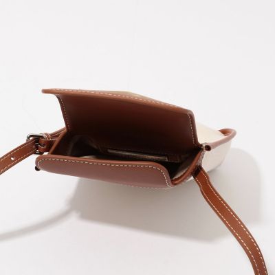 Ｔｈｅ　ｄｉｌｅｔｔａｎｔｅ　コットンキャンバス×レザー　サコッシュ