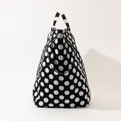 AMIACALVA コットンナイロン ラージドット イージーバッグ