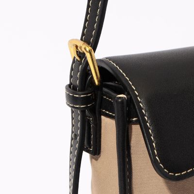 Ｔｈｅ　Ｄｉｌｅｔｔａｎｔｅ　コットン×レザー　２Ｗａｙポシェットバッグ