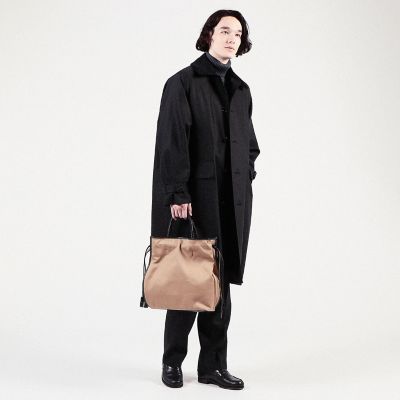 The Dilettante コットン×レザートートバッグ