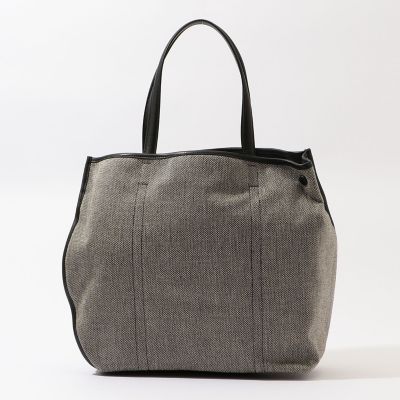 ＜TOMORROWLAND (Men)＞ＴＨＥ　ＤＩＬＥＴＴＡＮＴＥ　キャンバス×レザー　トートバッグ