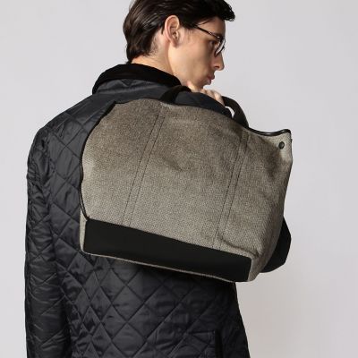 THE DILETTANTE キャンバス×レザー トートバッグ 