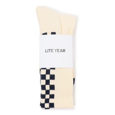 ＜TOMORROWLAND (Men)＞ＬＩＴＥ　ＹＥＡＲ　Ｃｈｅｃｋ　Ｃｒｅｗ　Ｓｏｃｋｓ　ソックス